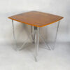 bauhaus design starozitny stul chrom orech