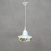 brusel design retro lustr malovane stinidlo sklo